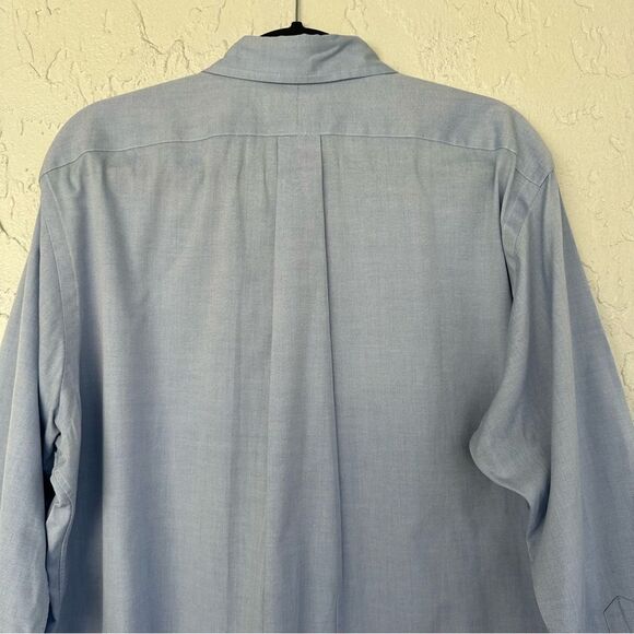 RALPH LAUREN Shirt Men Size 16.5 x 32/33 Blue Pony Logo Office Work Classic Fit - Picture 9 of 10